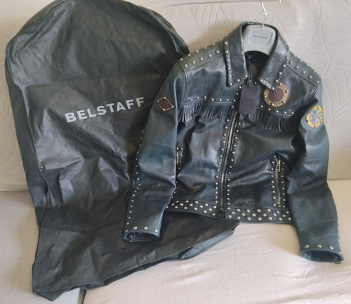 Belstaff studded black 52 - belstaff, studded-black-tg.52