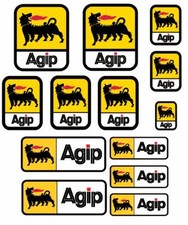 Set 13 Adesivi Agip Style