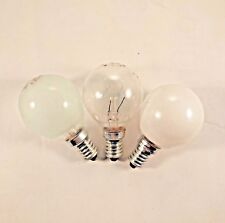 LAMPADINA E14 SFERA 15 W 25 40 60 WATT CHIARA SMERIGLIATA OPALE INCANDESCENZA 