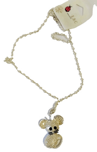 Collana dorata con grande - con,
