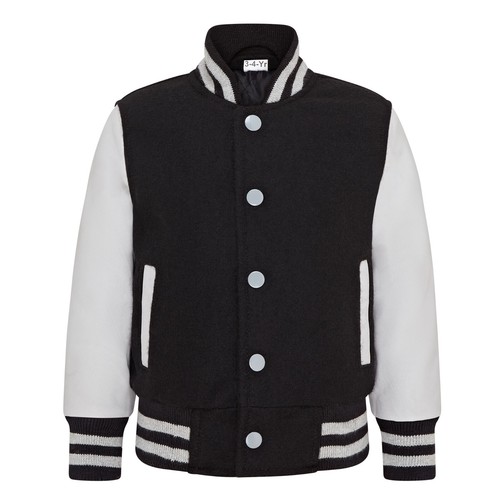 Bambini lana varsity nero - lana,