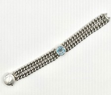 Topazio blu in argento sterling firmato Pianegonda Italia