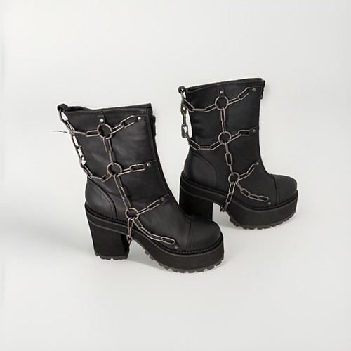 Demonia assault black vegan - black,
