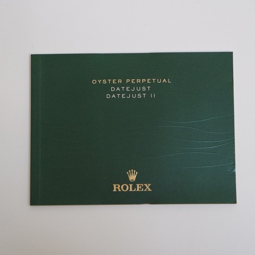 Rolex datejust booklet - datejust, ii