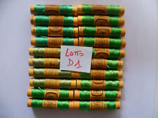 20 SPOLETTE COLORI VERDE VERDI , IN SETA N° 24 MARCA : TRE STELLE LOTTO D1