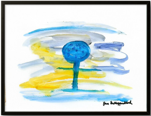 Albero blu espressionismo - albero,