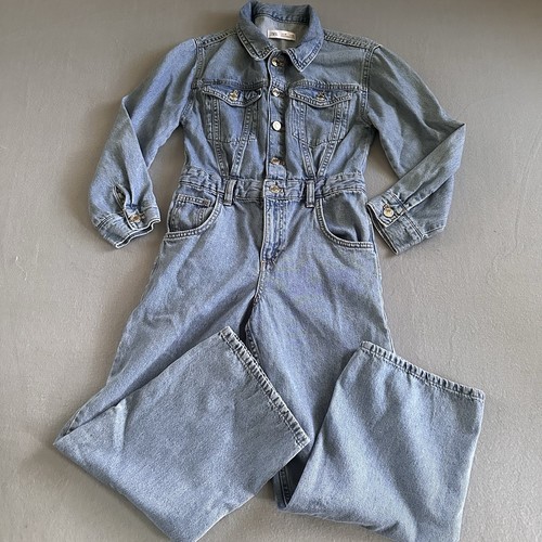 Tuta zara manica lunga denim - tuta,