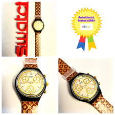 Swatch Chrono Usato Award SCB108 1992 Vintage Orologio da polso Anni 90 Crono