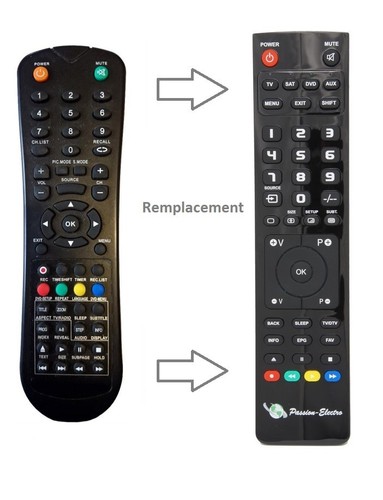Télécommande remplacement - télécommande,
