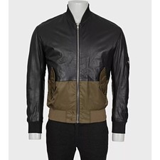 Giacca Alexander McQueen McQ ecopelle e tessuto taglia 44/XS