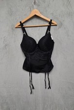 Next corsetto donna pizzo nero