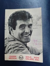  MECCIA GIANNI autografo su cartolina  RCA sole,non calare mai