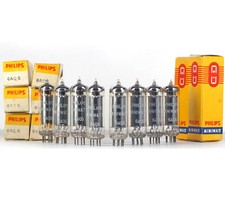 MATCHED OCTET 6AQ5/EL90 PHILIPS NOS ITALY tubo lampada ৄ泵洀 真空管 电帶管 valvola