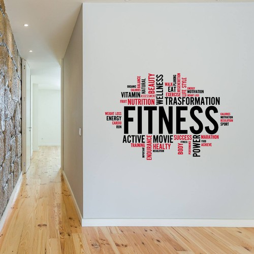 Adesivo fitness palestra body - palestra,