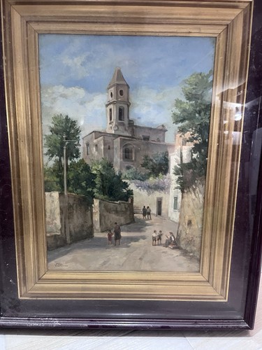 Quadro olio tela paesaggio - olio,