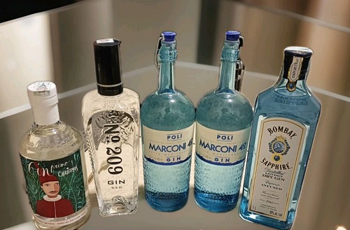 Bottiglie gin miste - gin,