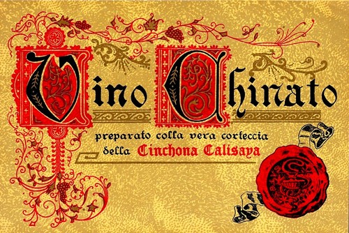 Etichetta vino chinato - vino,