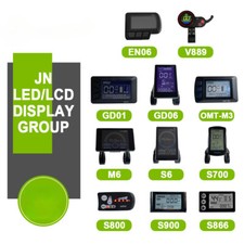 Gruppo Display LED/LCD E-bike con Spina Impermeabile Uso per Pannello di Controllo E-bike