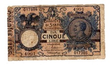 Italie ITALY ITALIA Billet 5