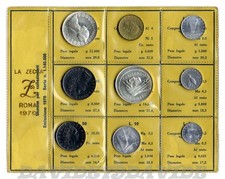 REPUBBLICA ITALIANA - DIVISIONALE ITALIA UFFICIALE MONETE LIRE ANNO 1970 - FDC