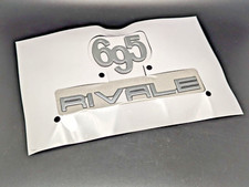 FIAT 500 ABARTH 695 RIVALE LOGO ORIGINALE EMBLEMA FREGIO STEMMA SCRITTA BADGE