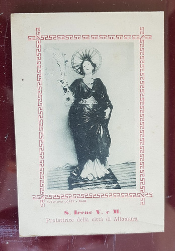 Santino epoca irene - d'epoca, s.irene