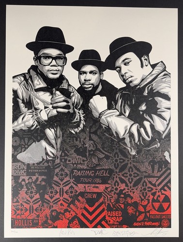 Shepard fairey run - fairey, "run-dmc