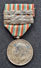 ITALIA RISORGIMENTO MEDAGLIA x GUERRE DI INDIPENDENZA BARRETTE 1859 1860-61 1866