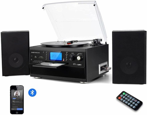 Giradischi con altoparlanti - con,