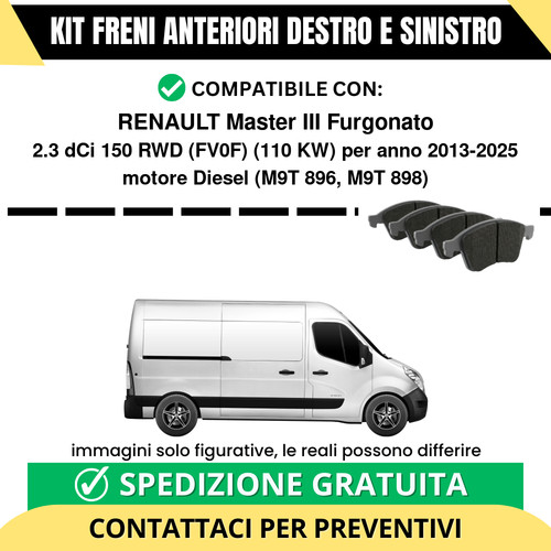 Pastiglie freno anteriori per - pastiglie,