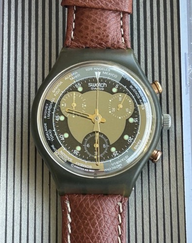 Swatch cronografo scm102 jet - cronografo, "jet