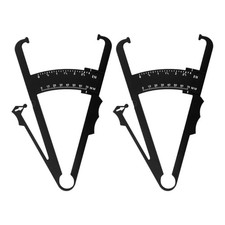 2 Pezzi Plicometro Misuratore di Grasso Corporeo Adipometro Manuale Calibro