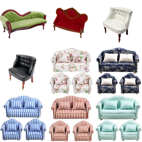 3pcs miniatures sofa - 1-3pcs,