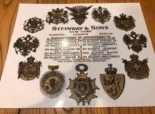 Steinway & Sons decalcomania