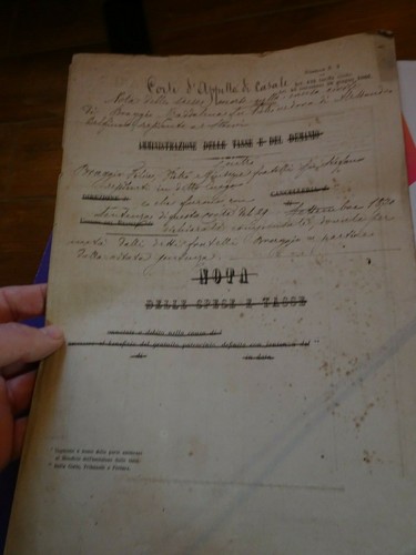 Antico documento corte - antico,
