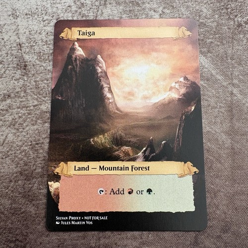 Taiga custom art mtg magic - mtg,