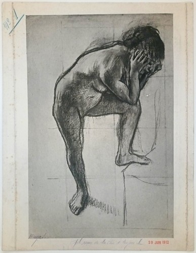 Edgar degas femme nue - nue, debout