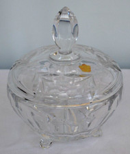 BELLISSIMO PORTA BONBON/PORTA DOLCI/CENTROTAVOLA/PORTA OGGETTI IN CRISTALLO