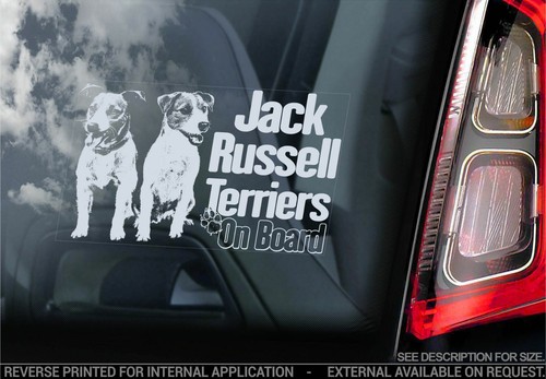Adesivo auto jack russel - jack,