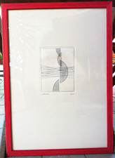 Incisione "Verticale" numerata firmata a mano Luigi Veronesi con pubblicazione