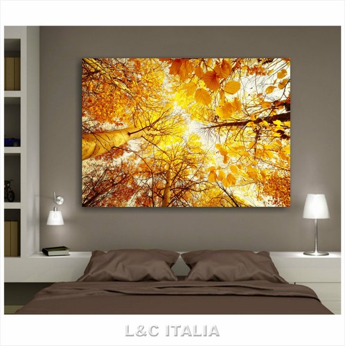 Foglie quadri moderni - foglie, 100x70
