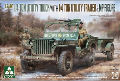 Jeep willys takom 2126 us - 2126, 1/35
