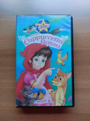 Videocassetta vhs cappuccetto - videocassetta, "cappuccetto