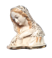 CERAMICA VINTAGE SESTO FIORENTINO BUSTO SCULTURA VERGINE MARIA MADONNA RELIGIONE
