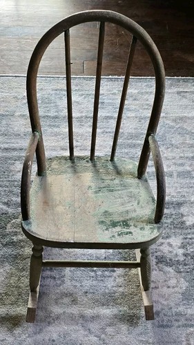 Antica sedia dondolo - sedia, a