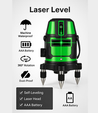 Livella Laser Tracciatore Autolivellante  Professionale 360Âº Rotazione 5 linee