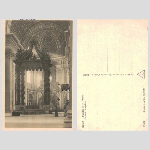 Vintage postcard rome st - vintage,