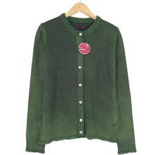 Maglione Cardigan Donna Jacob Cohen Verde Lana Wv1 Taglia S