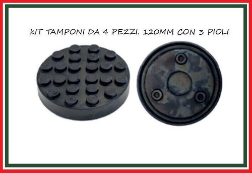 Kit tamponi tondi - 4, gomma