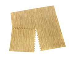 x Tappeto Puzzle Eva Effetto Legno tappetino gioco palestra casa 60x60 4pcs idea